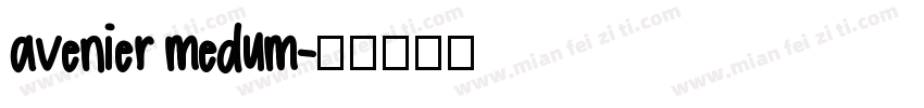 avenier medum字体转换